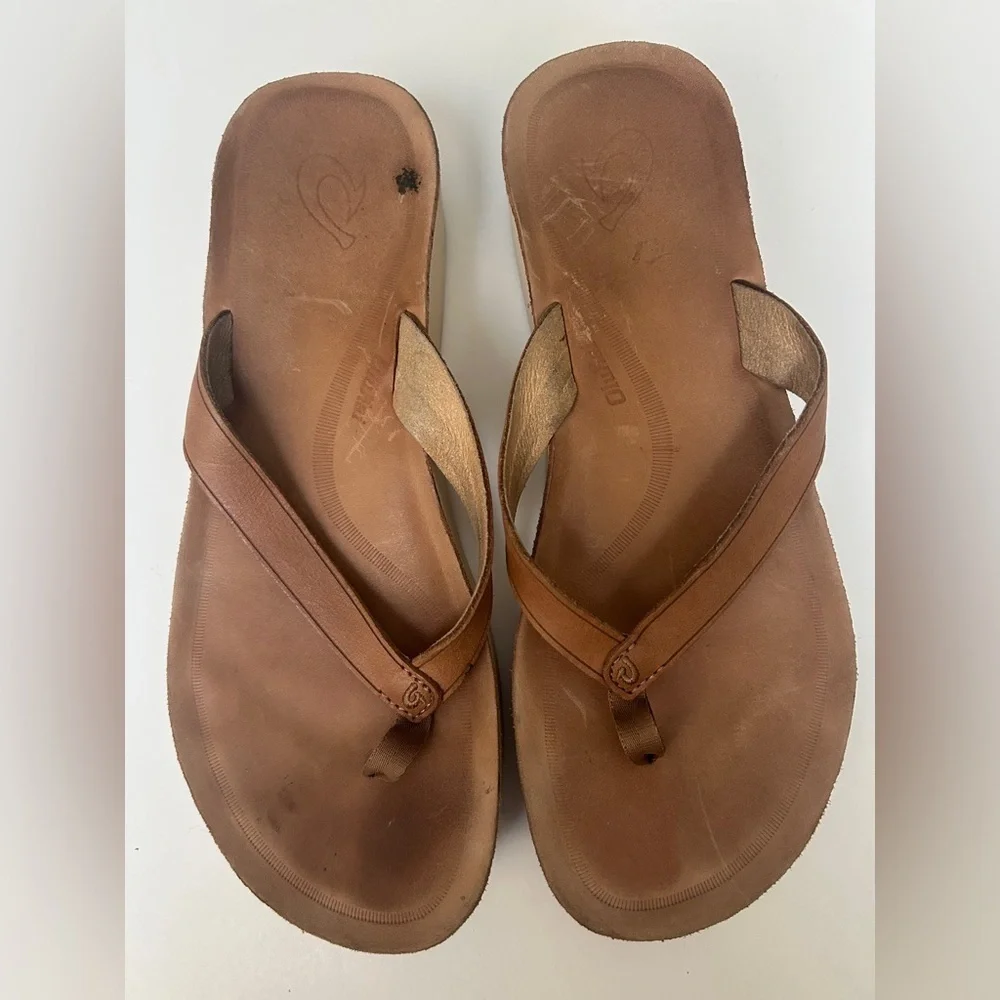 OluKai Women’s Mala'e - Platform - Flip Flop - Wedge - Thong Sandals 9